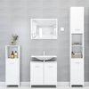 vidaXL Bathroom Furniture Set White Engineered wood Standard