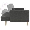 vidaXL Sofa Bed Dark Grey Fabric (100% polyester), Wood, Foam 2-Seater
