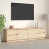 vidaXL TV Cabinet natural pine Solid pine wood Large Storage