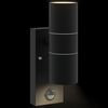 vidaXL Outdoor Wall Light Black 2.76 x 3.94 x 8.66 in