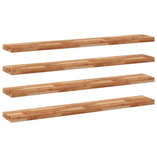 vidaXL Floating Shelves 4 pcs 47.2x7.9x1.6" Oil Finished Solid Wood Acacia