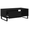 vidaXL Coffee Table Black Oak 35.43 x 19.69 x 14.37 in Engineered Wood