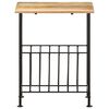 vidaXL Magazine Rack Black and Brown