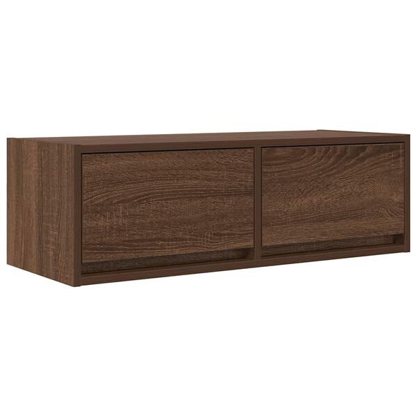 vidaXL TV Cabinet Brown Oak Engineered Wood Medium TV Cabinet