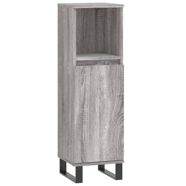 vidaXL Bathroom Cabinet Grey Sonoma Engineered wood Medium