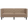 vidaXL Chesterfield Sofa Cappuccino