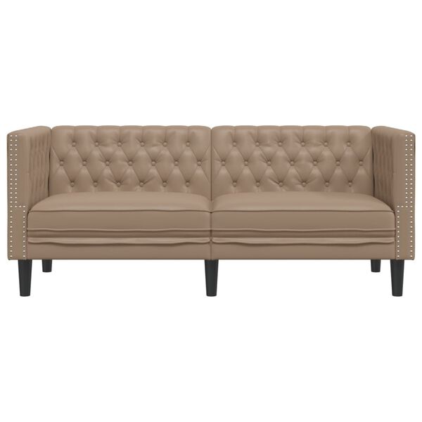 vidaXL Chesterfield Sofa Cappuccino