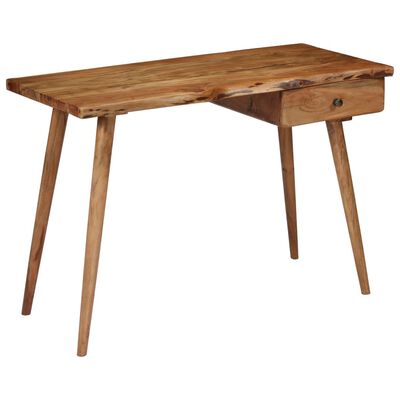 vidaXL Writing Table Solid Acacia Wood 43.3"x19.6"x29.9"