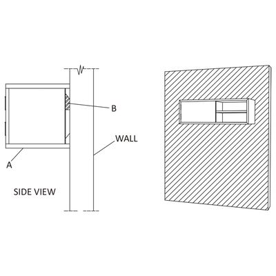 vidaXL Wall-mounted TV Stand 35.4"x11.8"x11.8" Solid Wood Teak
