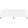 vidaXL Bed Frame with Mattress White 70.87 x 78.74 in Fabric