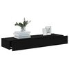 vidaXL TV Cabinet Set of 2 Black Engineered wood 47.2 x 13.8 x 6.1 in