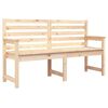 vidaXL Garden Bench Natural (untreated) Solid pine wood Standard Size
