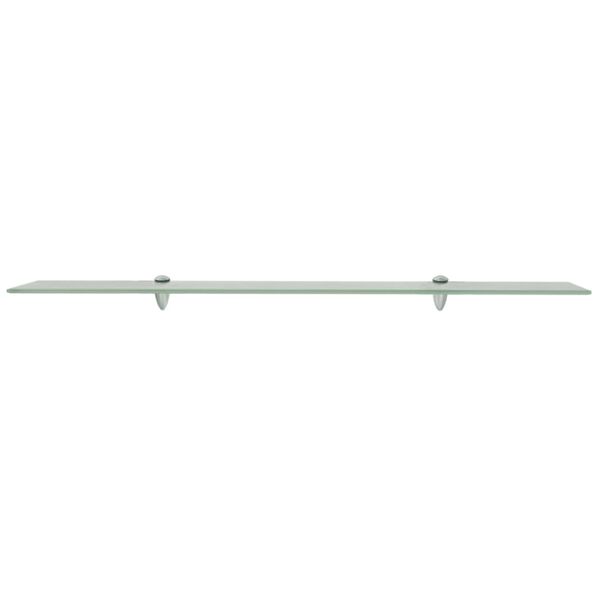 vidaXL Floating Shelf Frosted Tempered safety glass, Zinc alloy