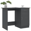 vidaXL Desk Gray 39.4"x19.7"x29.9" Engineered Wood