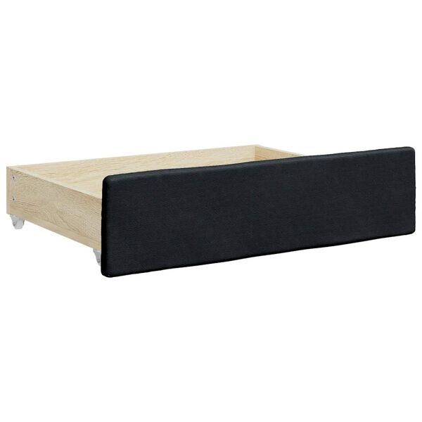 vidaXL Bed Drawer Black