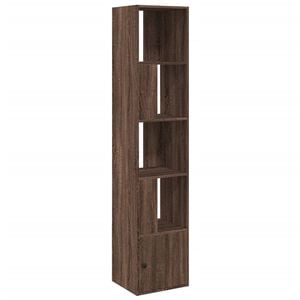 vidaXL Bookcase Brown Oak Engineered Wood Large Bookcase Rectangular