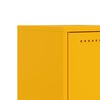 vidaXL Bedside Cabinet Mustard Yellow Steel Medium Bedside Cabinet