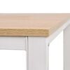 vidaXL Writing Desk 47.2x23.6x29.5" Oak and White