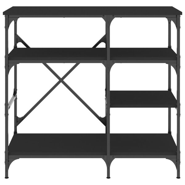 vidaXL Baker's Rack Black 35.4"x15.7"x33.1" Engineered Wood and Metal