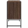 vidaXL Bathroom Sink Cabinet Brown oak Engineered wood, powder-coated steel
