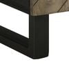 vidaXL TV Cabinet Black Solid mango wood, Engineered wood, Metal Medium