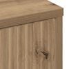 vidaXL Bathroom Cabinet with Door Artisan Oak 15.55 x 14.17 x 34.65 in