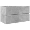 vidaXL Bathroom Furniture Set Concrete grey, white Engineered wood Roomy