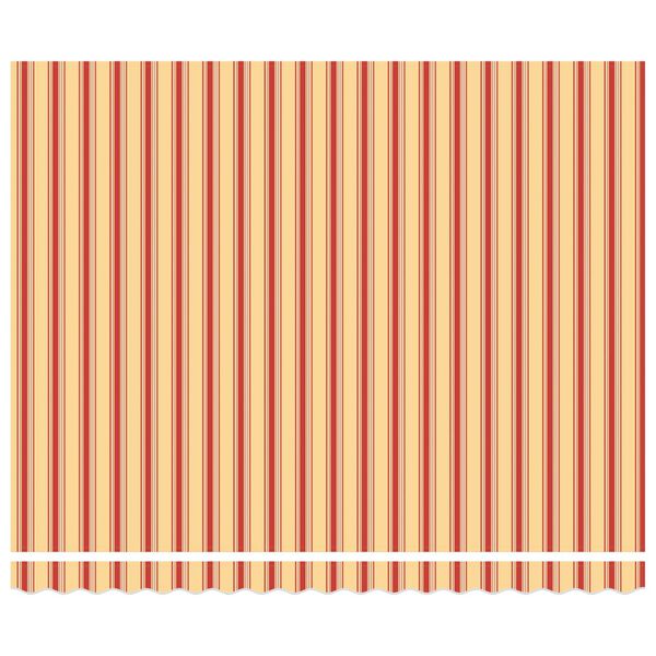 vidaXL Retractable Awning Manual Yellow and Orange 400x300 cm fabric