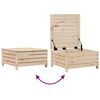 vidaXL Garden Sofa Set Natural Pine Solid Pine Wood 7 Piece Set Modular