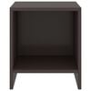 vidaXL Bedside Cabinet Set of 2 Dark Brown Solid Pinewood