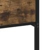 vidaXL Bed Frame Smoked Oak Steel, Engineered Wood 76.0 x 80.0 in