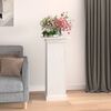 vidaXL Flower Stand White Solid pine wood Medium Decorative Inlays