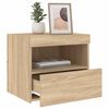 vidaXL Bedside Cabinet Sonoma oak Engineered wood Medium Bedside Cabinet