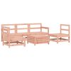 vidaXL Garden Sofa Set Reddish-brown Solid Douglas Fir Wood 6 Piece Set
