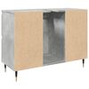 vidaXL Bathroom Cabinet Concrete Grey Engineered wood, Iron Medium