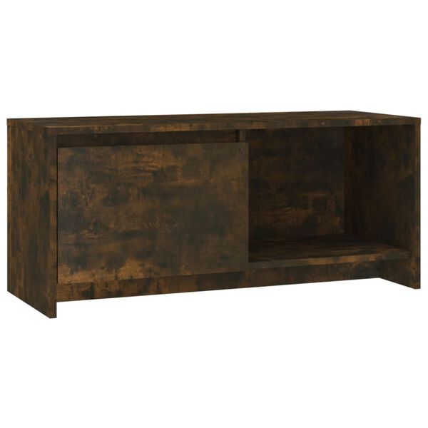 vidaXL TV Cabinet Smoked oak Engineered wood Medium TV Cabinet