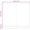 vidaXL Retractable Awning 118.11" x 98.43" Multicolour
