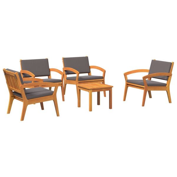 vidaXL Bistro Set Brown 45 x 45 x 38cm Solid Acacia wood