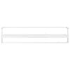 vidaXL Towel Rack White Iron 37.4 x 9.8 x 8.7 in Wall Mounting