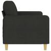 vidaXL 3-seater Sofa Black Fabric (100% polyester), metal, textilene