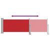 vidaXL Side Awning Red and grey