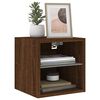 vidaXL TV Wall Cabinet Brown Oak Engineered wood Compact TV Wall Cabinet
