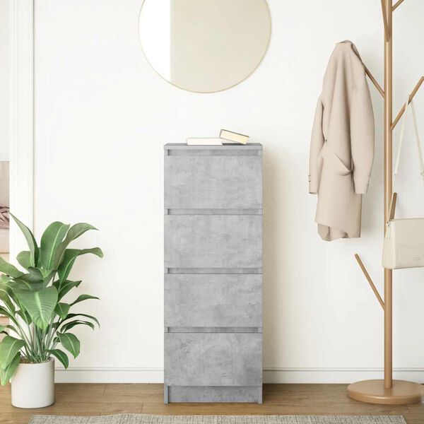 vidaXL Sideboard Concrete Grey Engineered Wood Small Buffet
