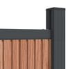 vidaXL Fence Panel WPC Brown 68.1x73.2"