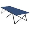 vidaXL Folding Camping Bed Folding Blue 81.10 x 29.92 x 29.13 in