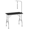 vidaXL Dog Grooming Table Black and Silver