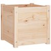 vidaXL Planter Set of 2 Natural Wood Solid Pinewood Medium Planters