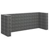 vidaXL Gabion Wall for Garbage Bins Galvanized Steel 126"x39.4"x47.2"