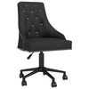 vidaXL Swivel Dining Chairs 4 pcs Black Velvet