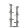 vidaXL Book Cabinet Concrete grey Engineered wood Medium Book Cabinet